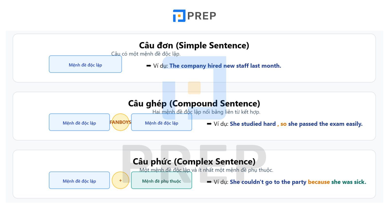 Các loại câu
