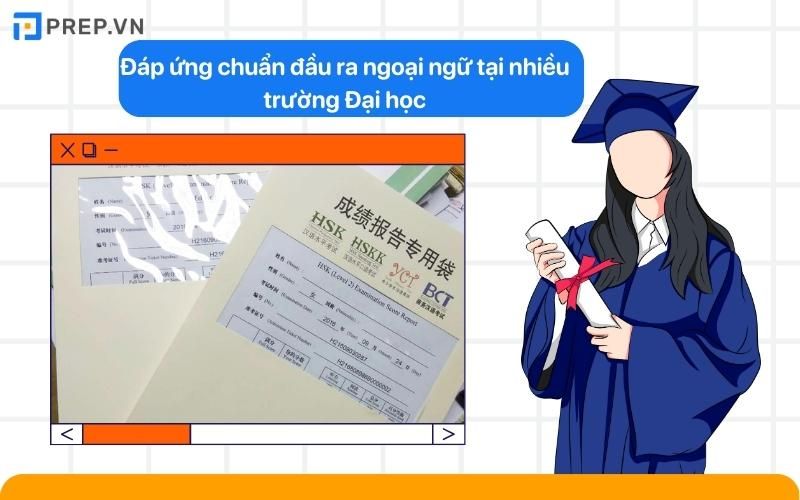 Đa số các trường xét chứng chỉ HSK đầu ra