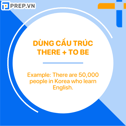 Dùng cấu trúc there + to be