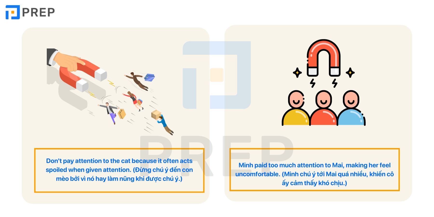 Cách sử dụng pay attention to 