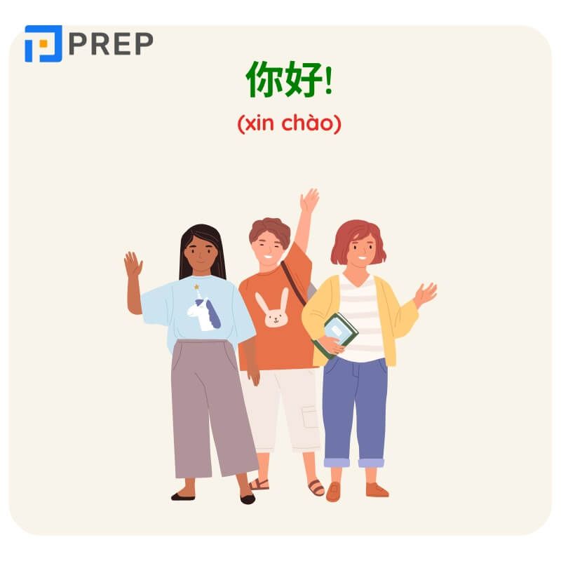 Khi giới thiệu bản thân bằng tiếng Trung, chúng ta thường chào hỏi