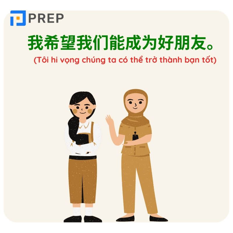Bày tỏ cảm xúc sau khi giới thiệu bản thân
