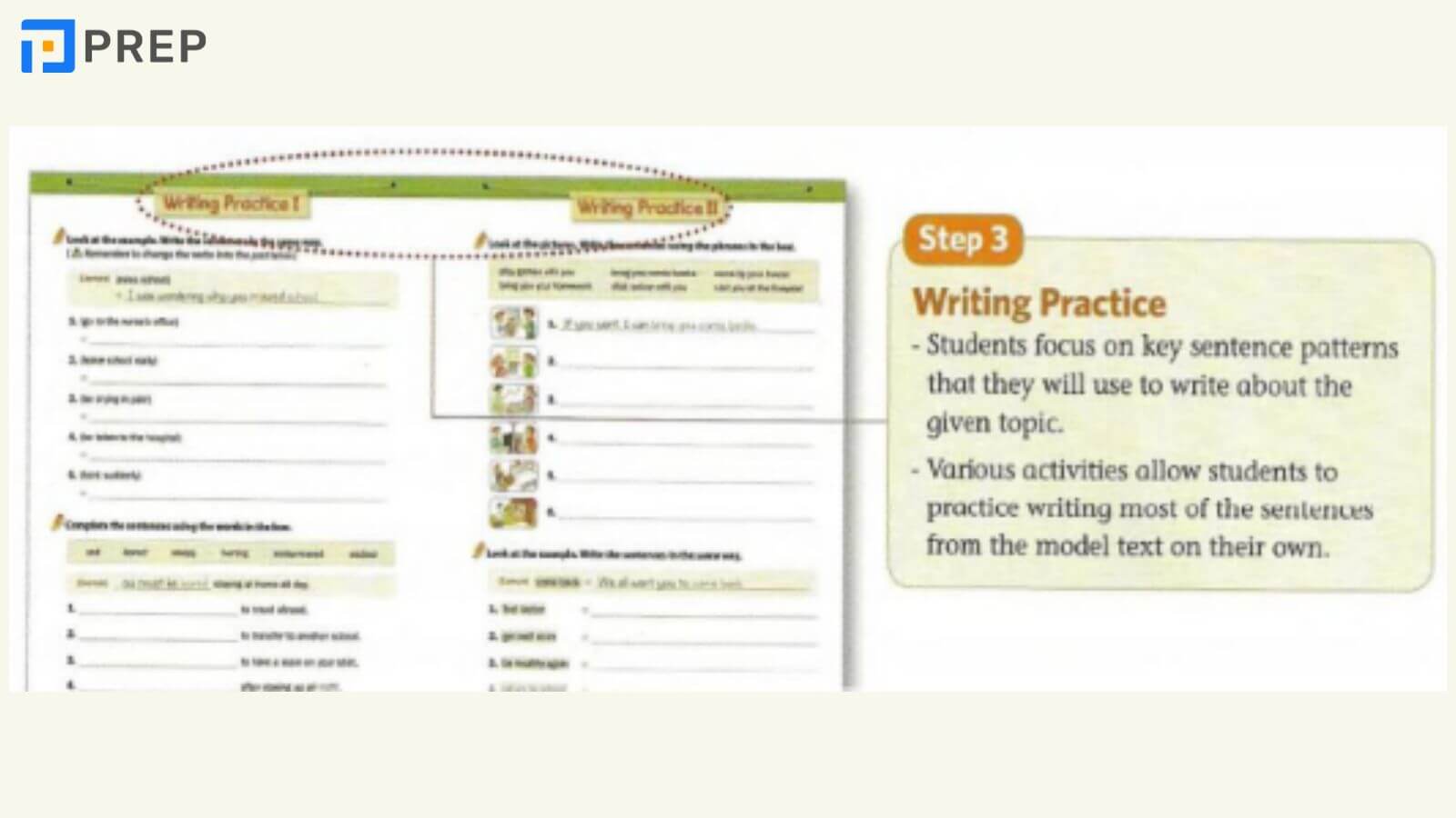 Step 3: Writing practice (Thực hành viết nâng cao)