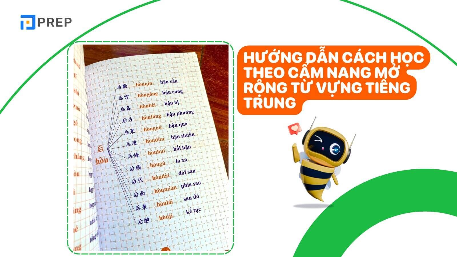 Cách học theo cuốn Cẩm nang mở rộng từ vựng tiếng Trung