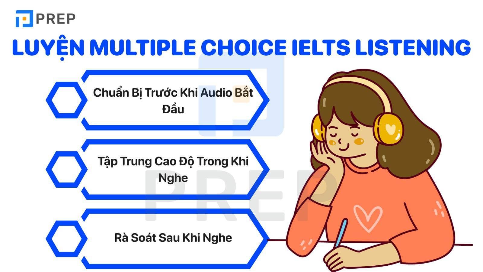 cách làm dạng bài multiple choice ielts listening