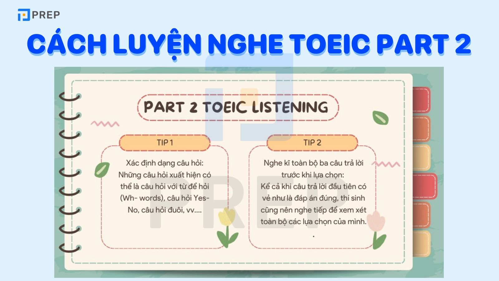 Cách luyện nghe TOEIC Part 2