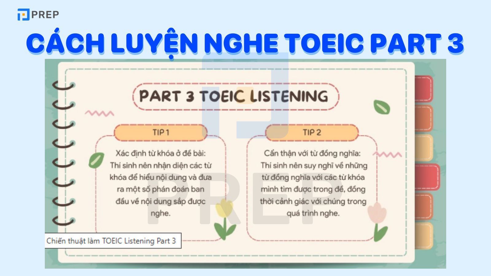 Cách luyện nghe TOEIC Part 3
