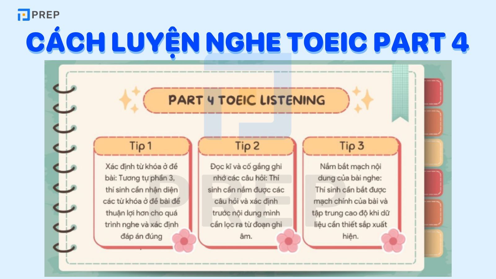 Cách luyện nghe TOEIC Part 4