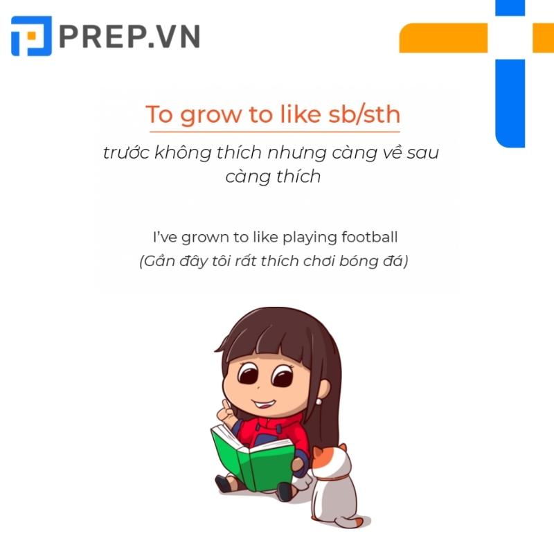 I've grown to like (sth)