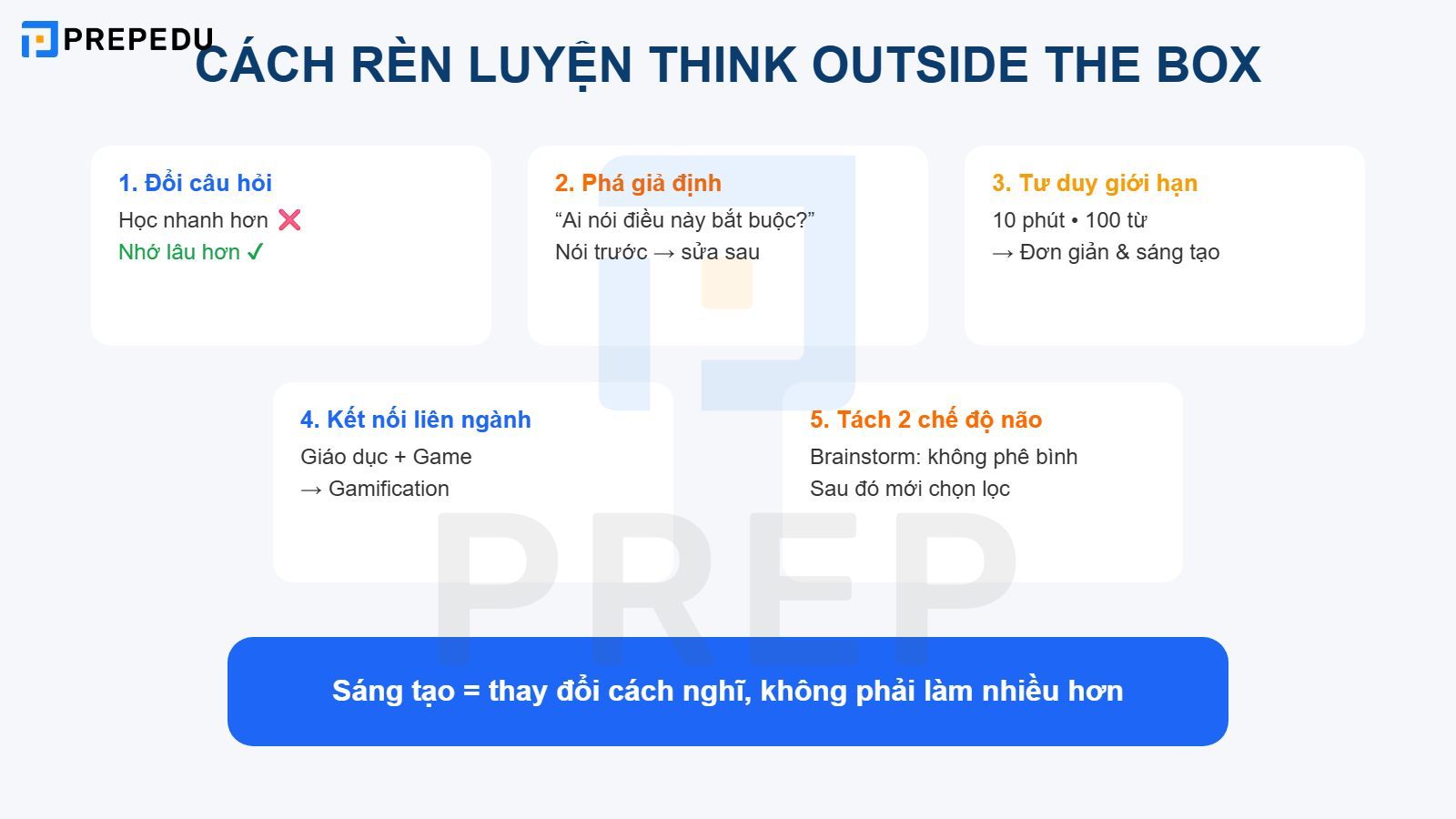 Cách rèn luyện tư duy think outside the box