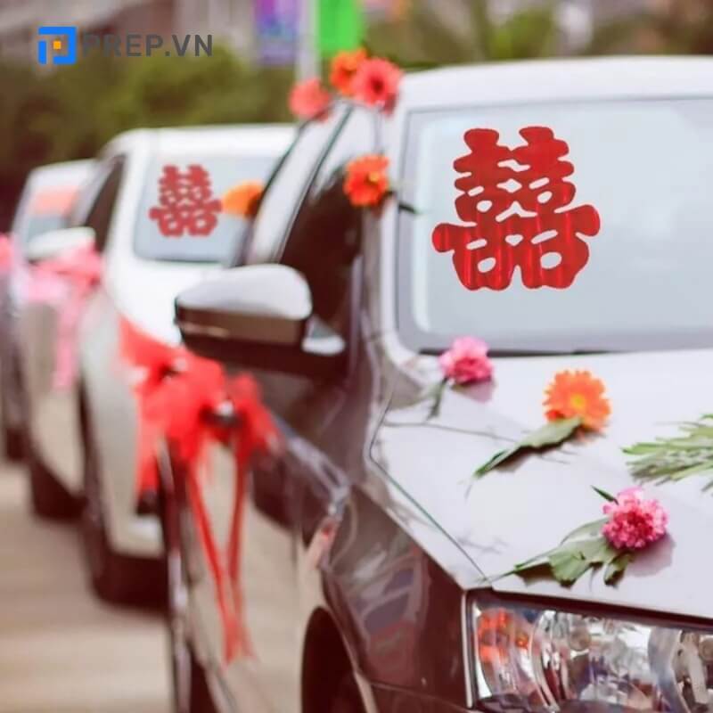 Cách treo chữ Hỷ tiếng Trung trong lễ cưới