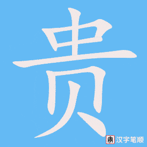 Hướng dẫn nhanh cách viết chữ Quý trong tiếng Hán