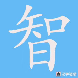Cách viết chữ Trí trong tiếng Hán