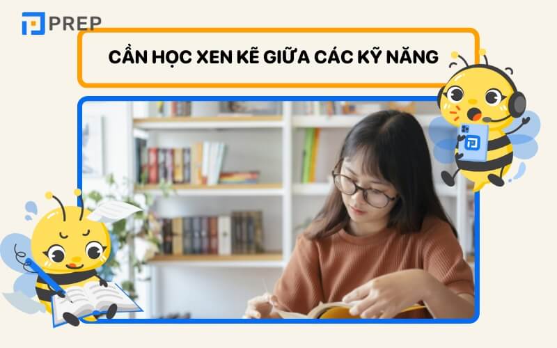 Khi học cần xen kẽ đồng đều các kỹ năng