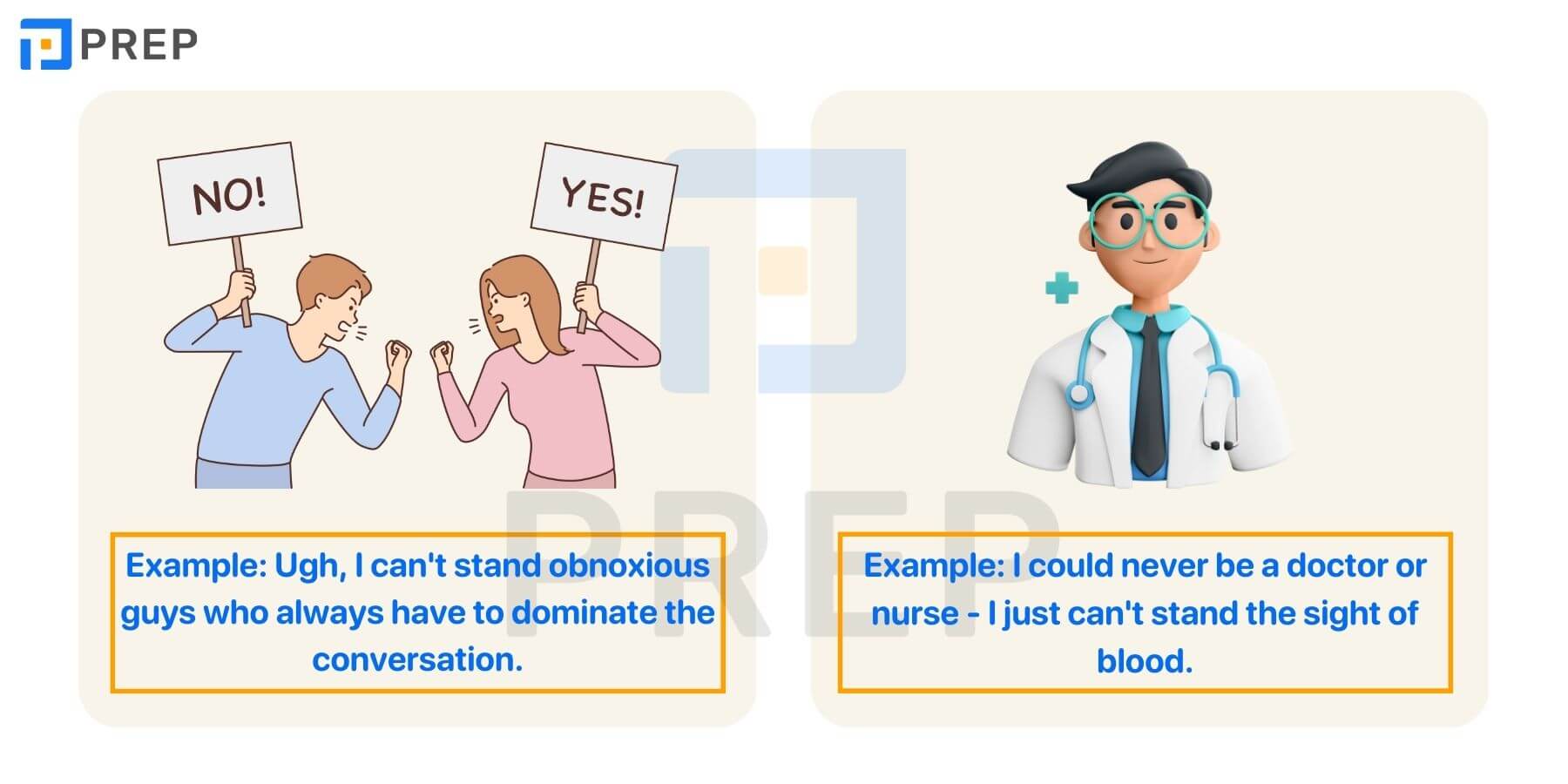 “Can't stand” là gì?