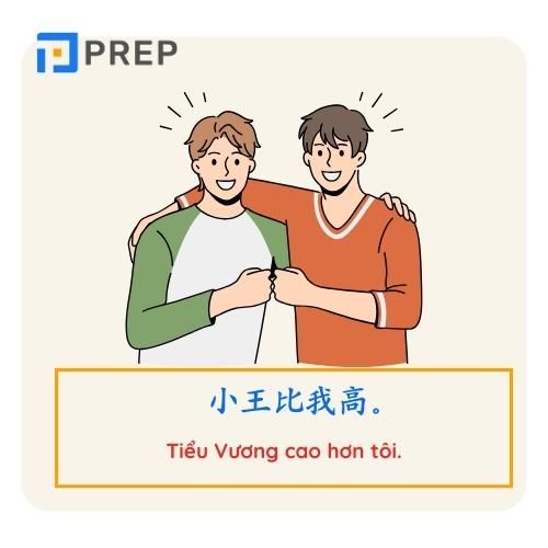 Ví dụ về cấu trúc so sánh hơn trong tiếng Trung