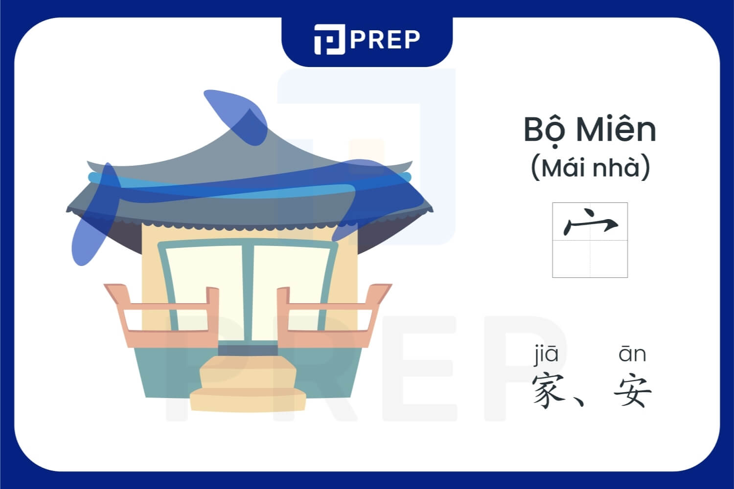 Cấu tạo bộ Miên tiếng Trung