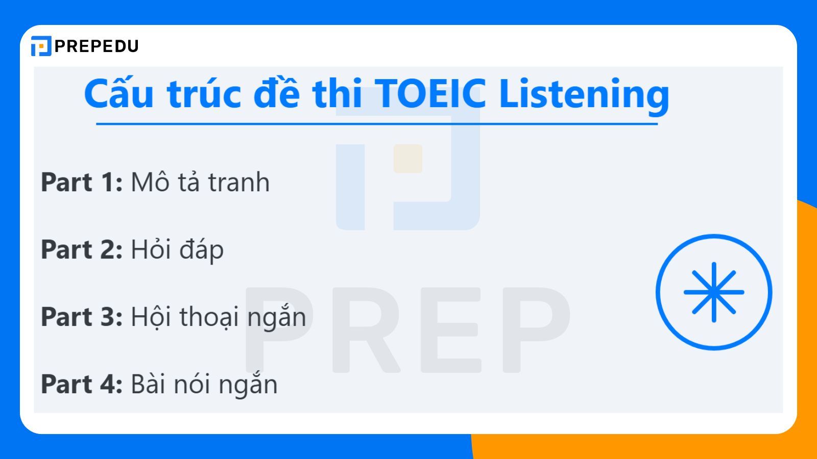 Cấu trúc đề thi TOEIC Listening