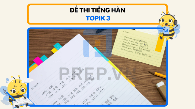 đề thi topik 3, đề thi topik 3 tiếng hàn