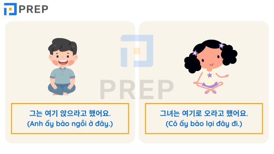 câu gián tiếp tiếng Hàn
