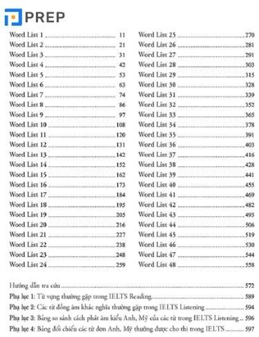 Cấu trúc nội dung sách Enrich Your IELTS Vocabulary PDF