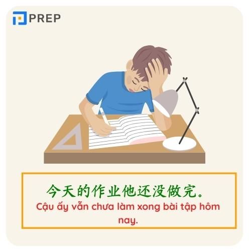Cấu trúc về bổ ngữ kết quả trong tiếng Trung - thể phủ định