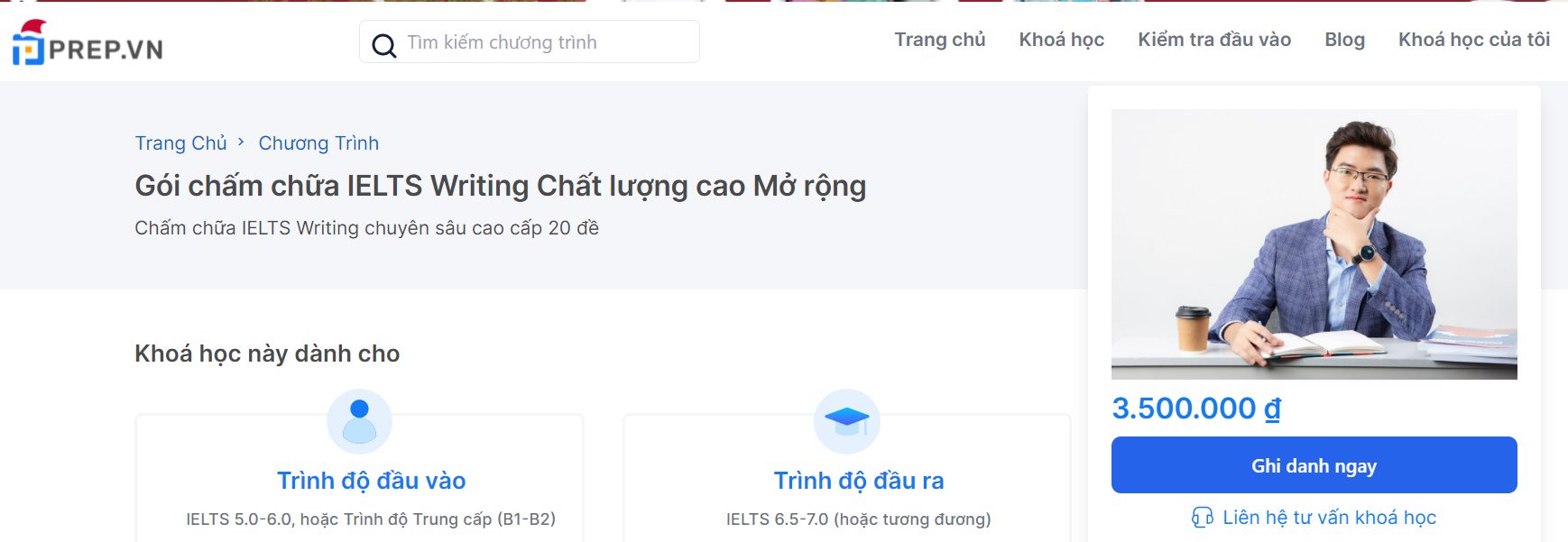 Gói chấm chữa IELTS Writing Chất lượng cao Mở rộng