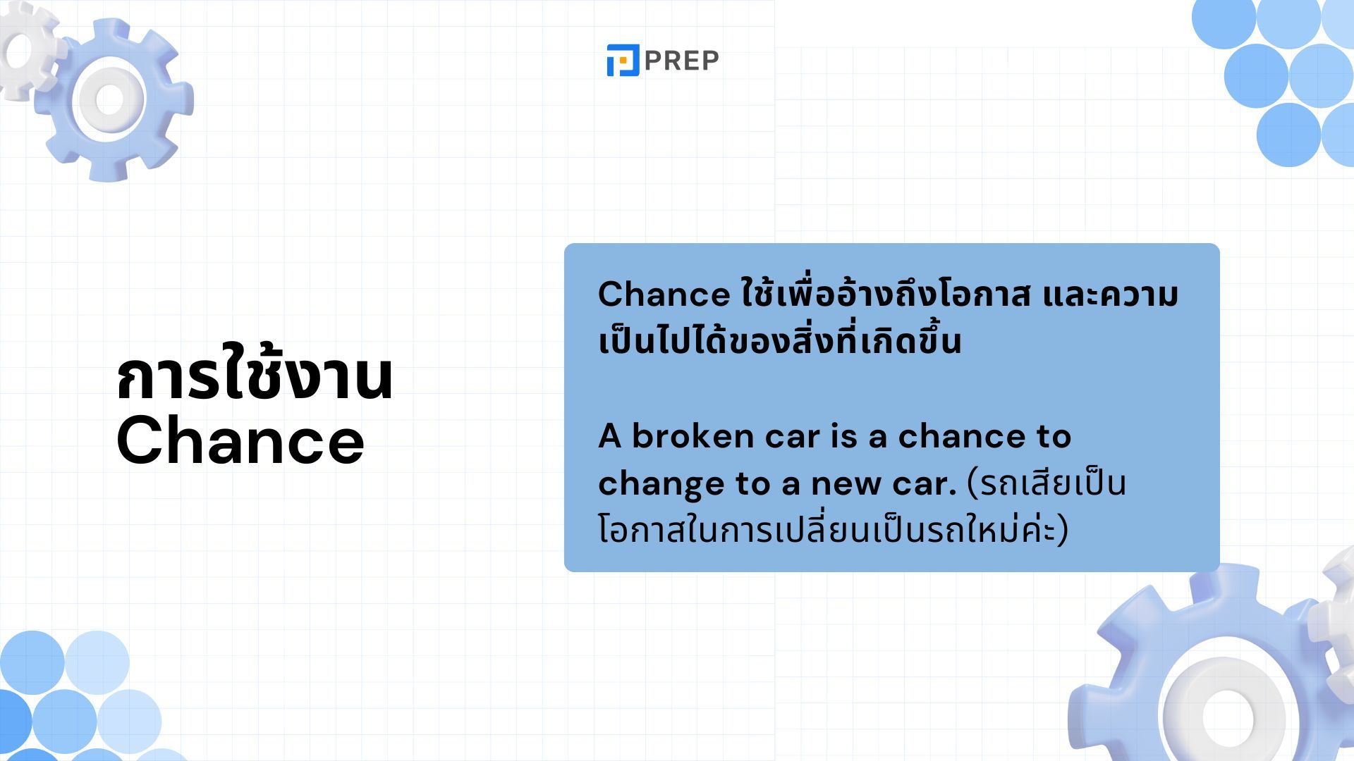 ความแตกต่างระหว่าง Chance กับ Opportunity - ความหมายและวิธีใช้