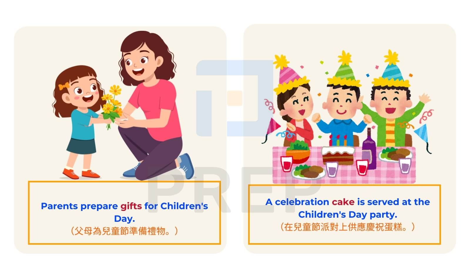 兒童節禮物相關的英文詞彙