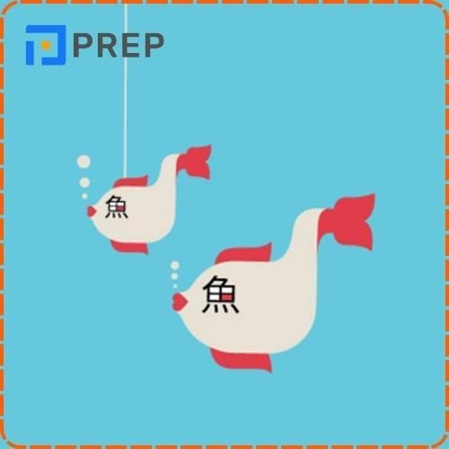 Cách viết chữ tượng hình Ngư