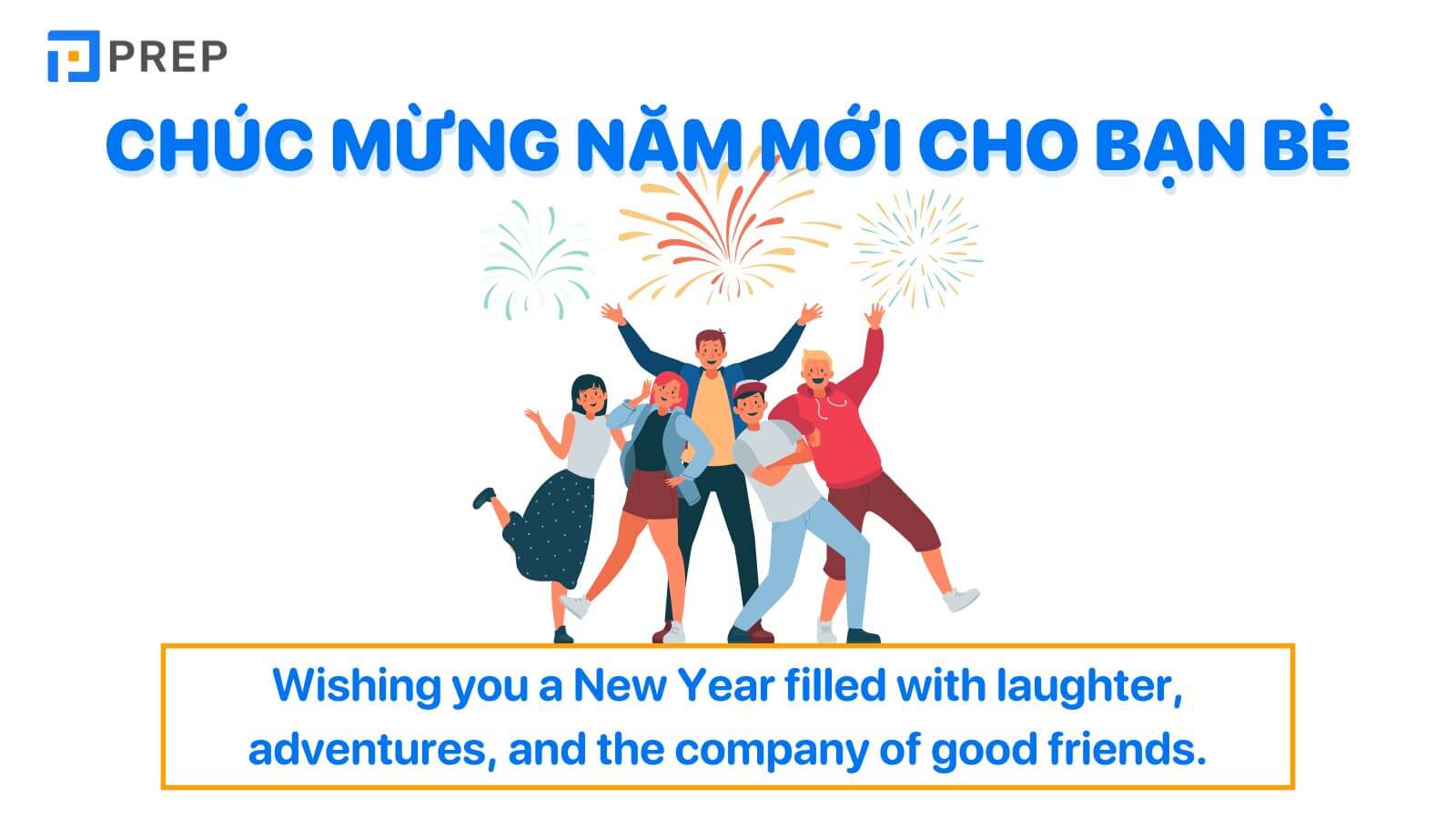 Chúc mừng năm mới tiếng Anh cho bạn bè