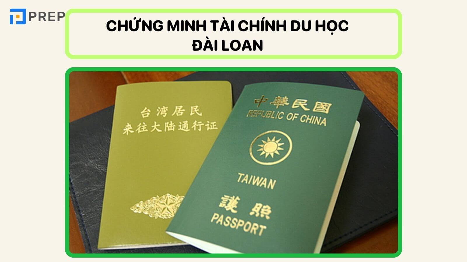 Chứng minh tài chính du học Đài Loan