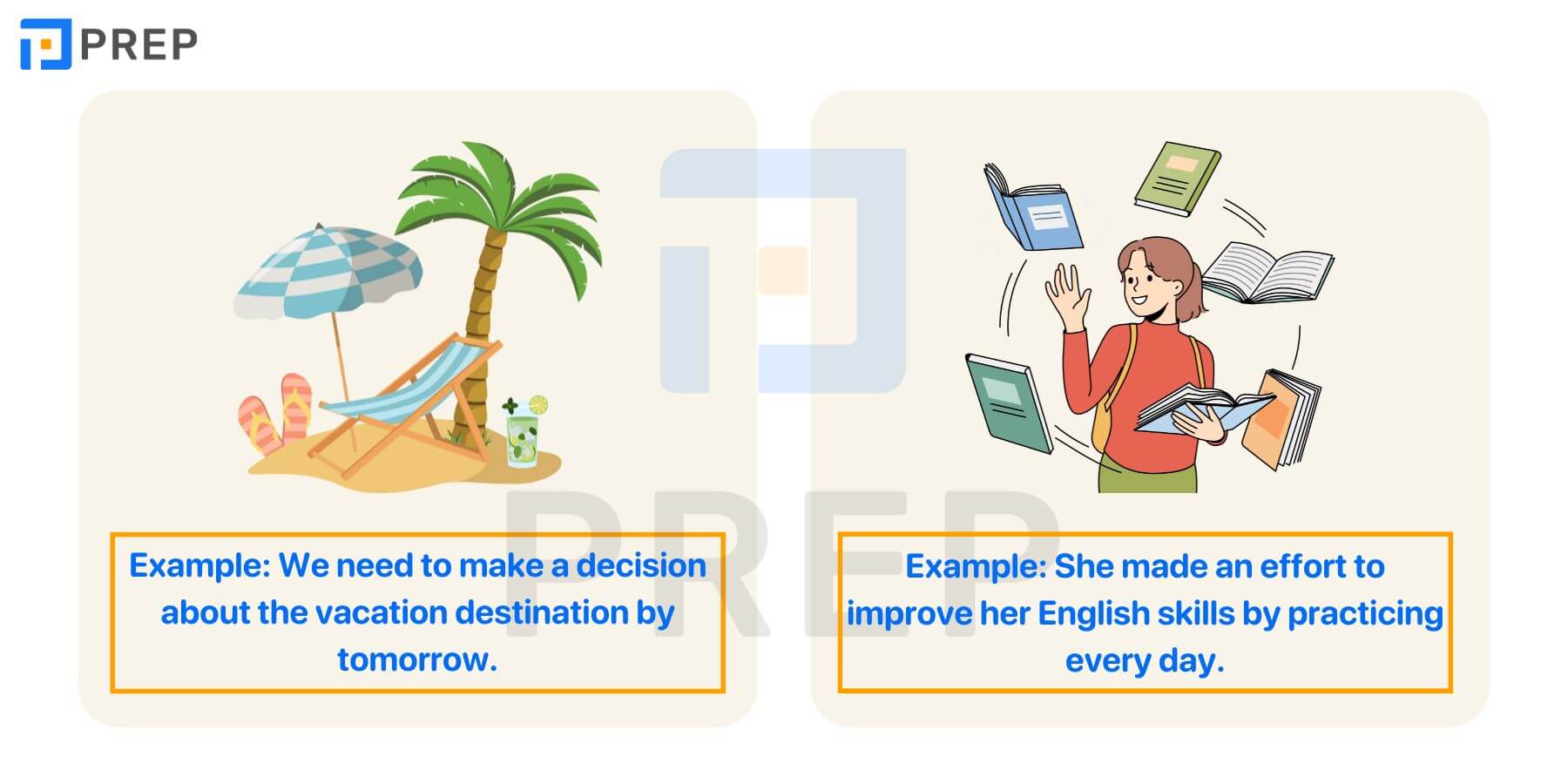Collocation với Make