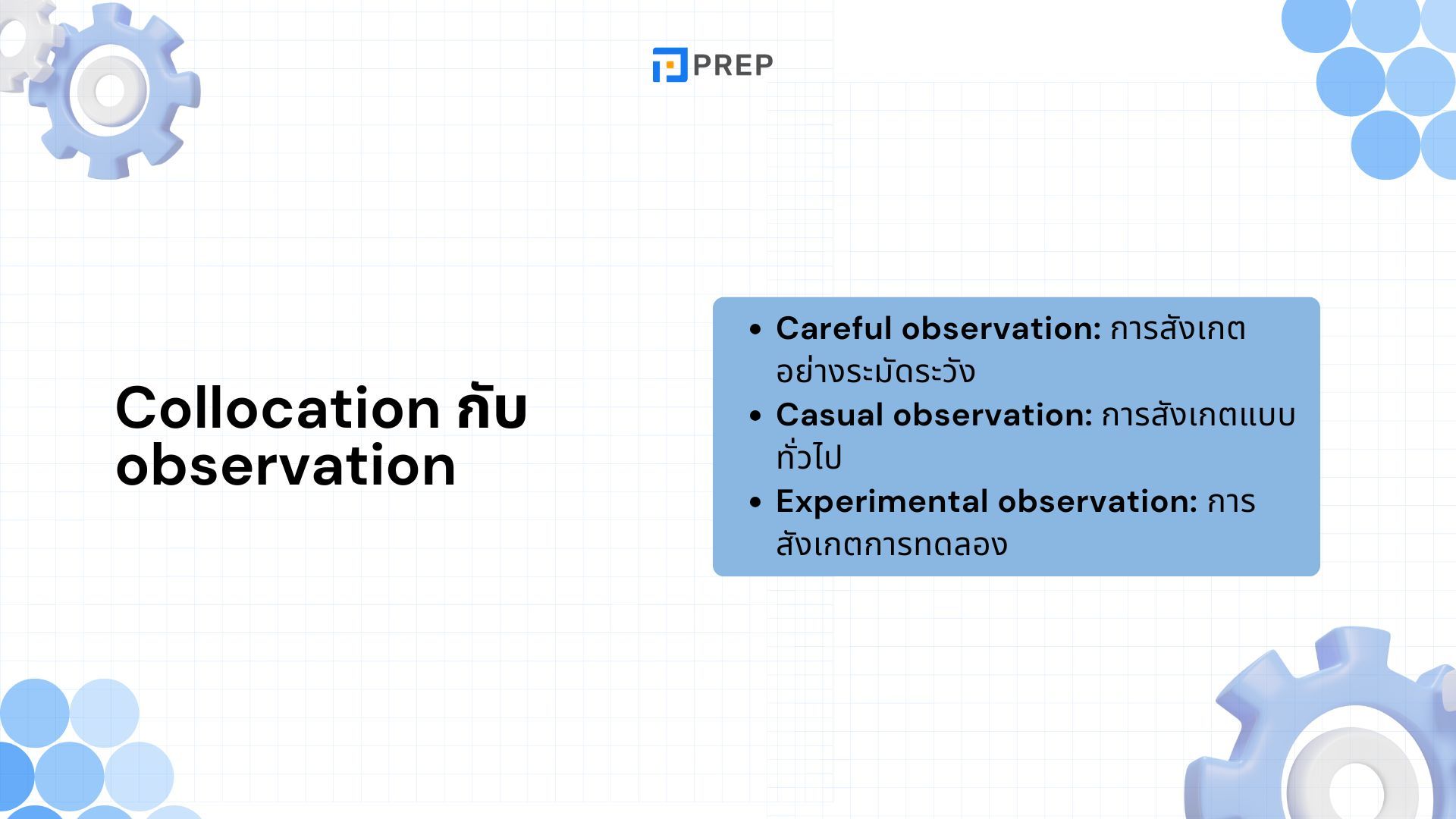 20 Collocation กับ observation ที่พบบ่อยที่สุด