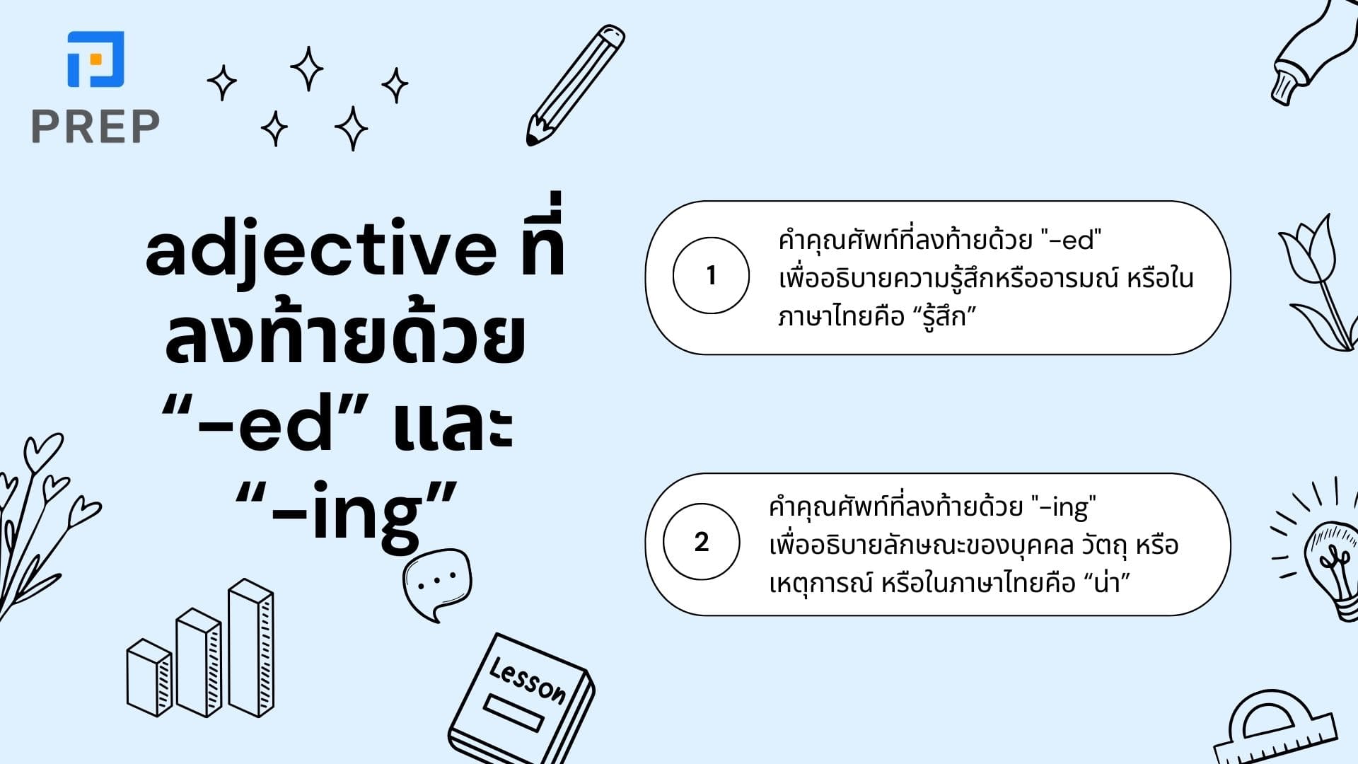 Adjective suffix ในภาษาอังกฤษ 15+ ประเภทที่พบบ่อย