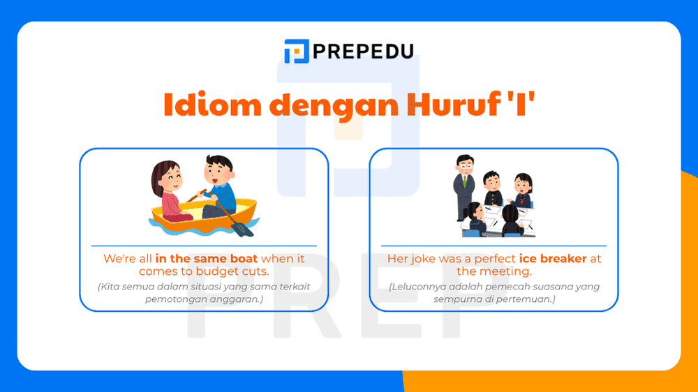 Idiom Bahasa Inggris yang Dimulai dengan Huruf I