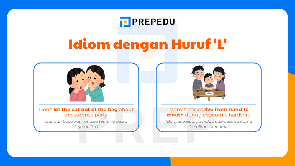 Idiom Bahasa Inggris yang Dimulai dengan Huruf L