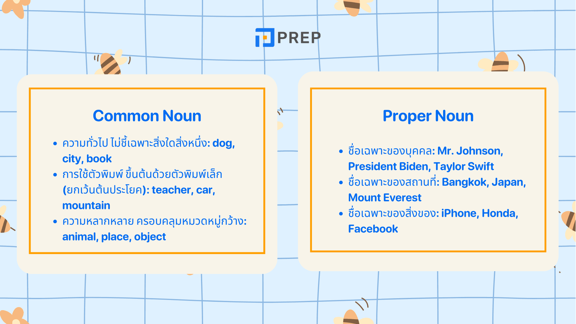 Common Noun กับ Proper Noun ต่างกันยังไง? พร้อมตัวอย่างเข้าใจง่าย