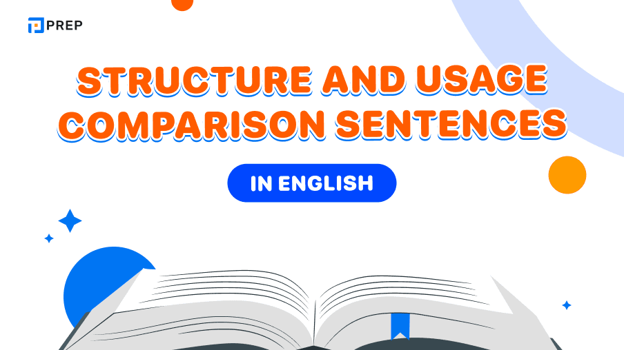 Structure and usage comparison sentences in English