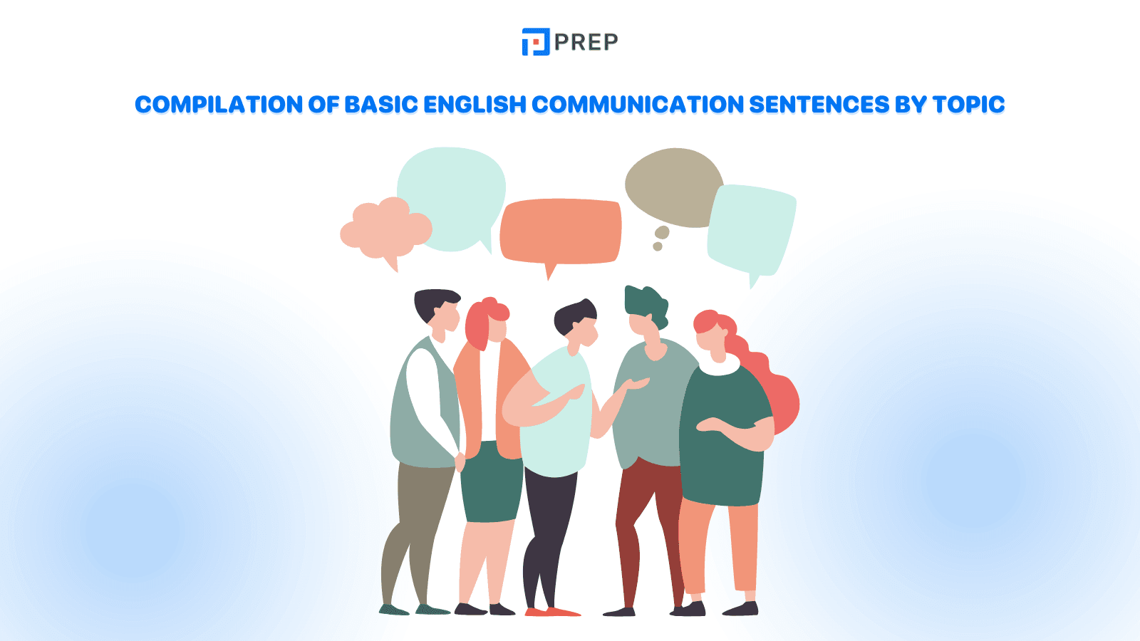 Compilation of basic English communication sentences by topic