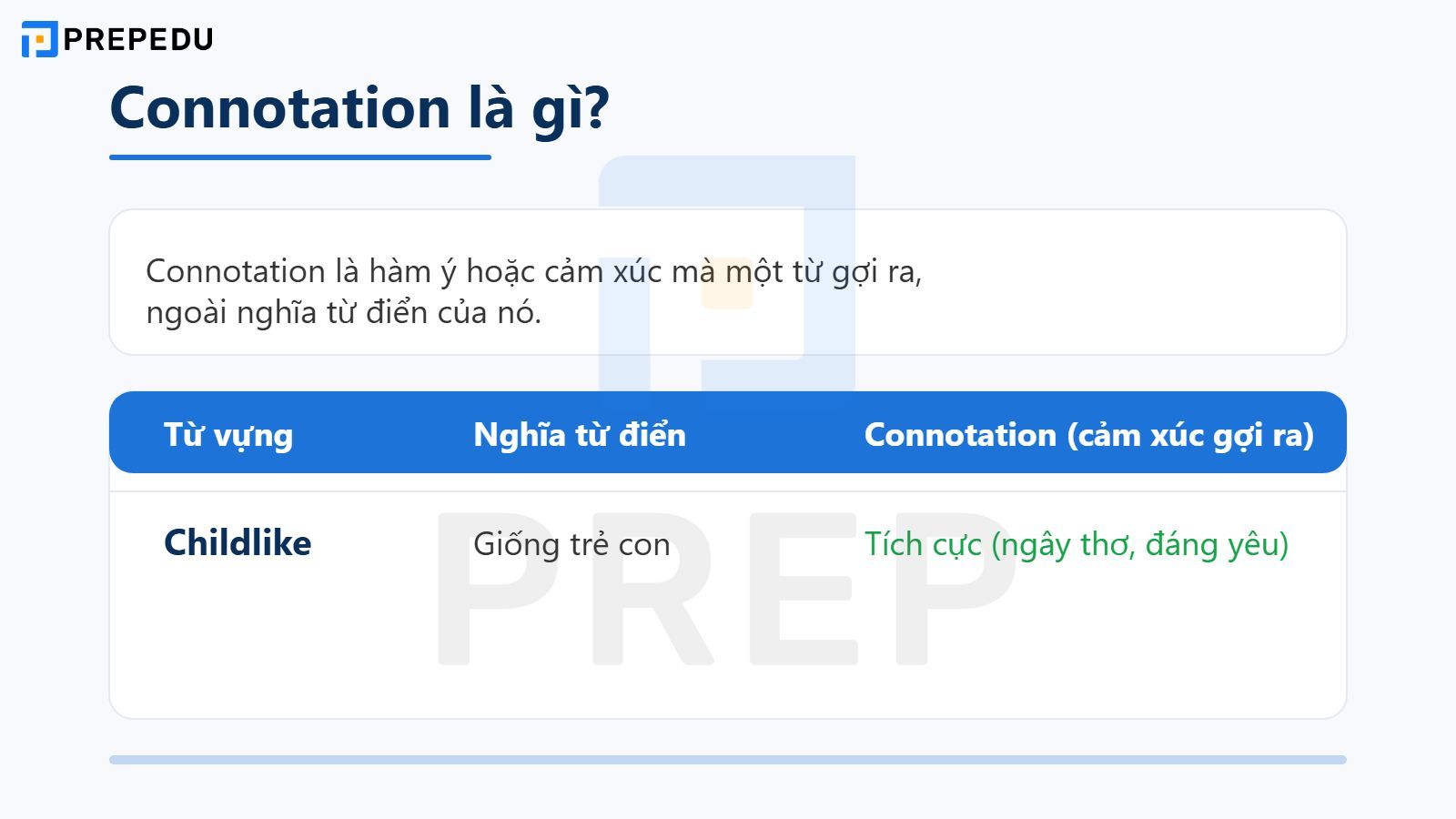 Connotation là gì?