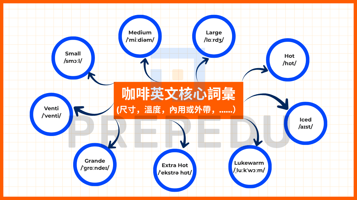咖啡英文核心詞彙