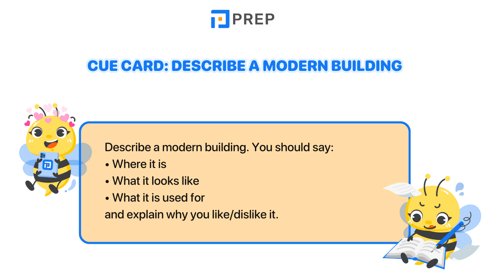 Cue card: Describe a modern building