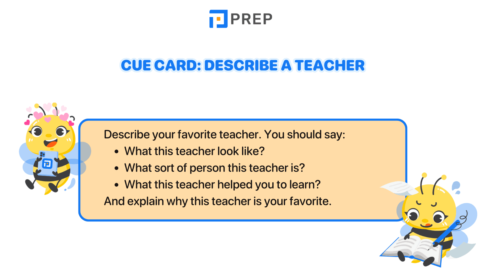 Cue card: Describe a teacher