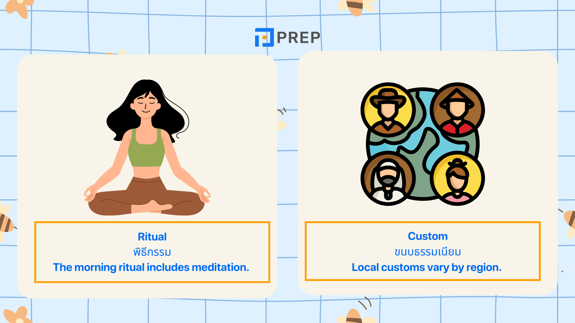 วัฒนธรรม ภาษาอังกฤษ รวม Culture Vocabulary ที่ควรรู้