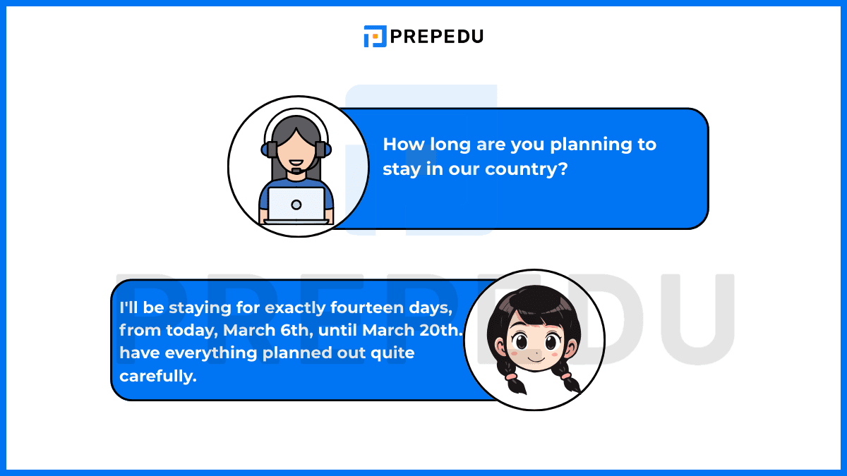 停留時間精準表達的英文對話