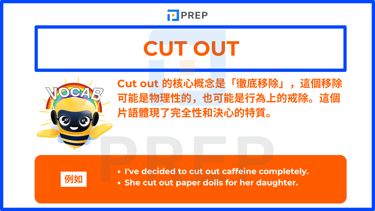 Cut out 的核心概念是「徹底移除」