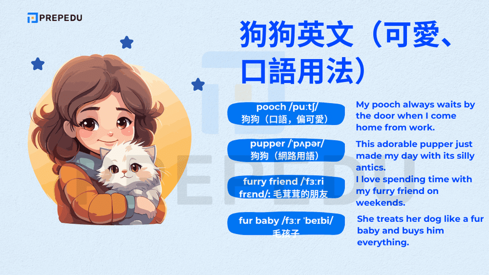 狗狗英文（可愛、口語用法）