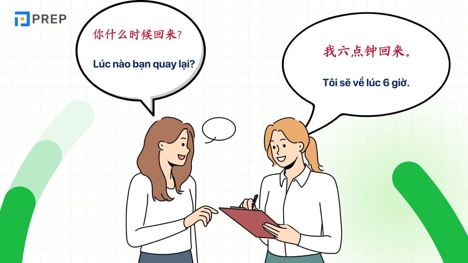 Dạng câu hỏi “khi nào, lúc nào” dùng 什么时候