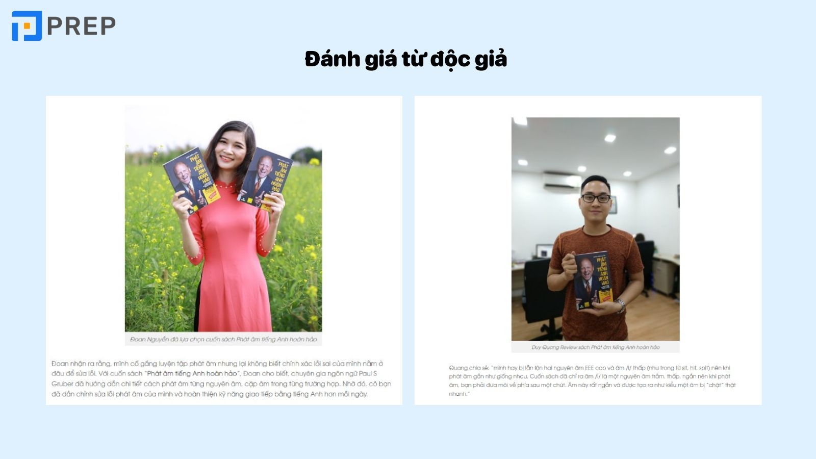 Những đánh giá chân thực của độc giả về sách 